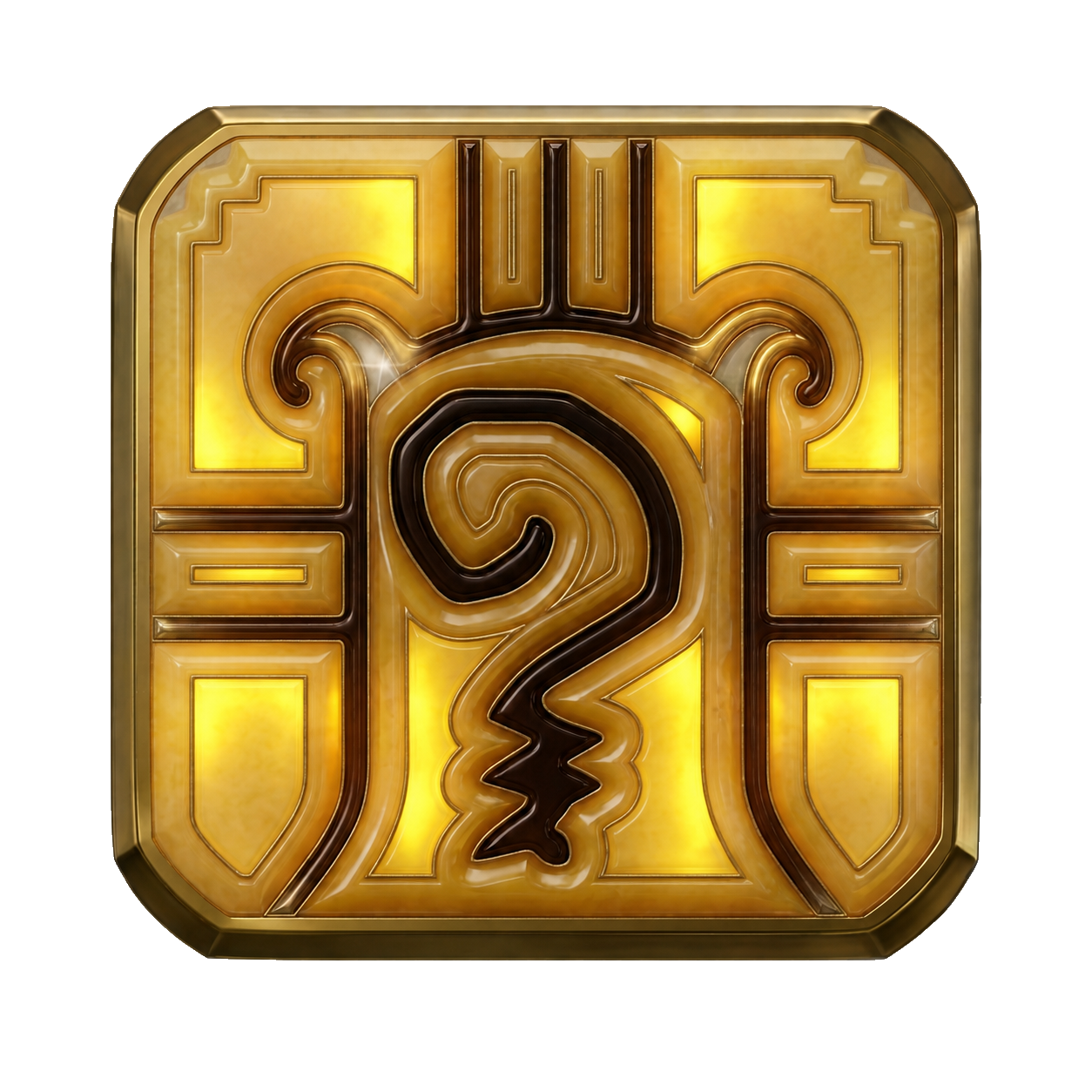Yellow Solar Warrior glyph